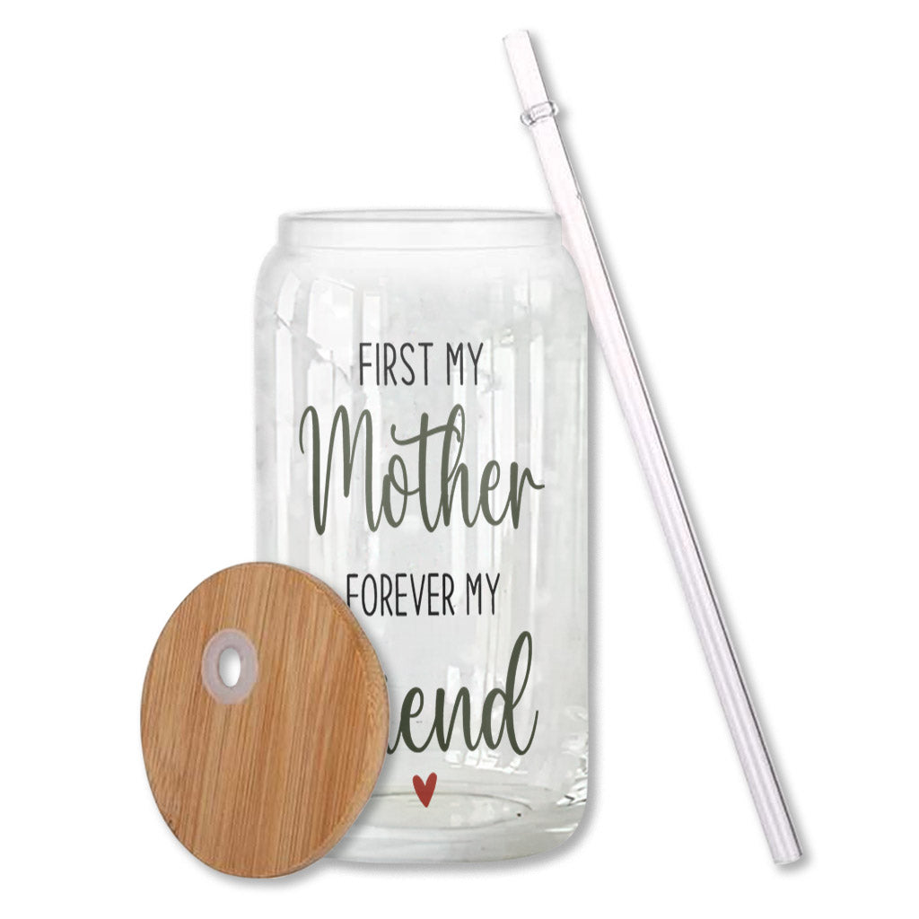 Mother And Children Birth Flowers - Personalized Mother Can Glass