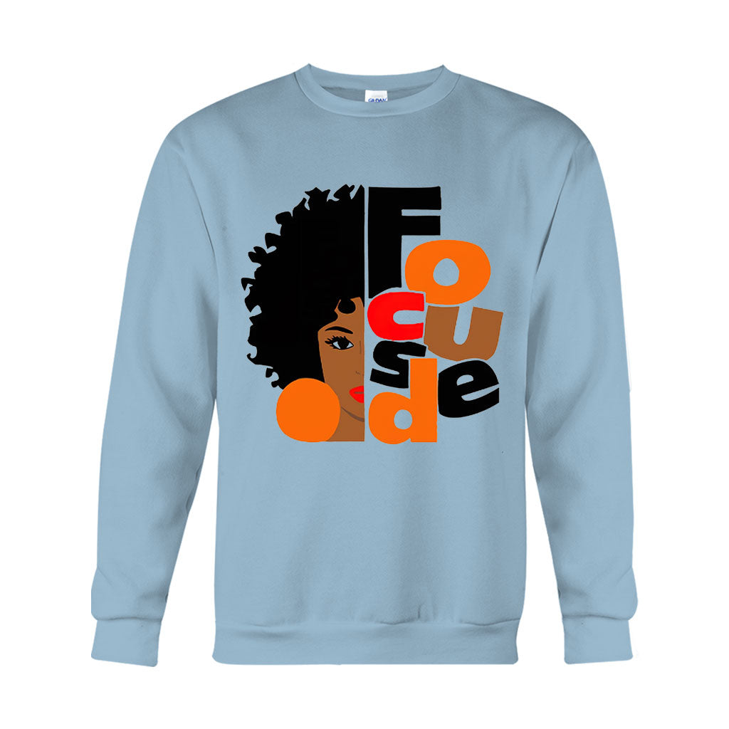 Focused – T-Shirt und Hoodie für Afroamerikaner