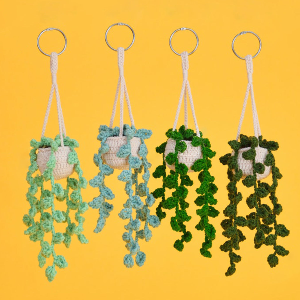 N'importe quel message - Décoration de voiture en forme de plante au crochet