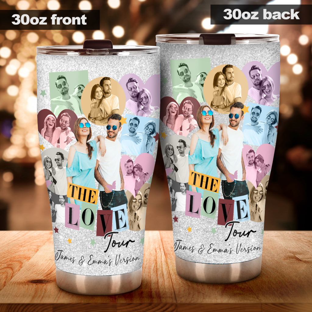 The Love Tour Our Version - Personalized Couple Tumbler
