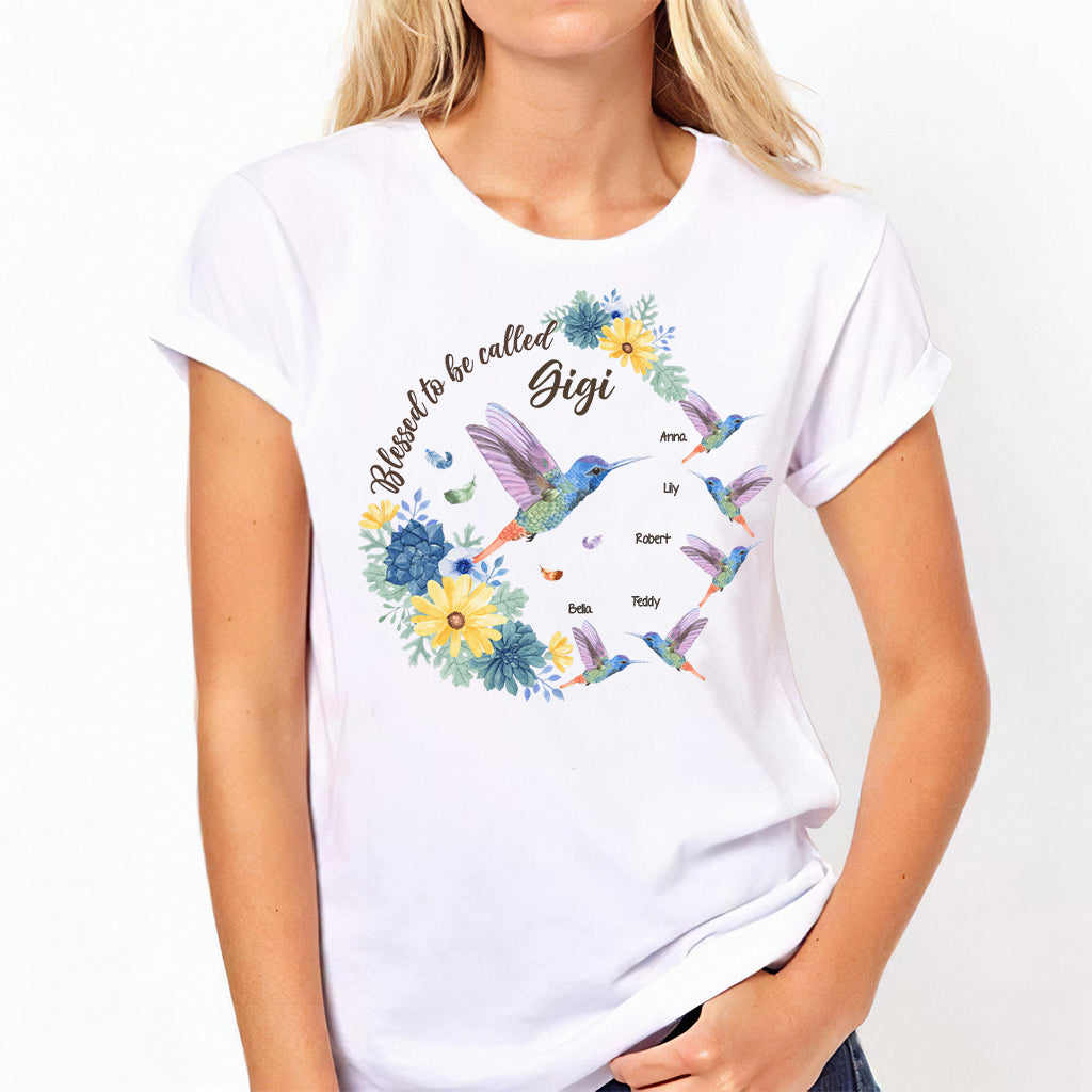Heureuse d'être appelée Grand-mère Nana Gigi - T-shirt et sweat à capuche personnalisés pour grand-mère