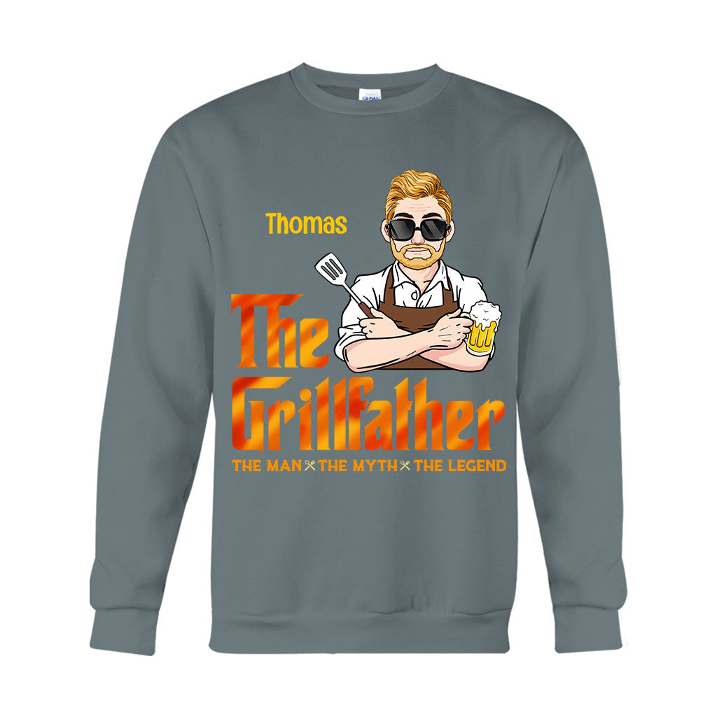 Der Grillvater – Personalisiertes Grill-T-Shirt und Hoodie