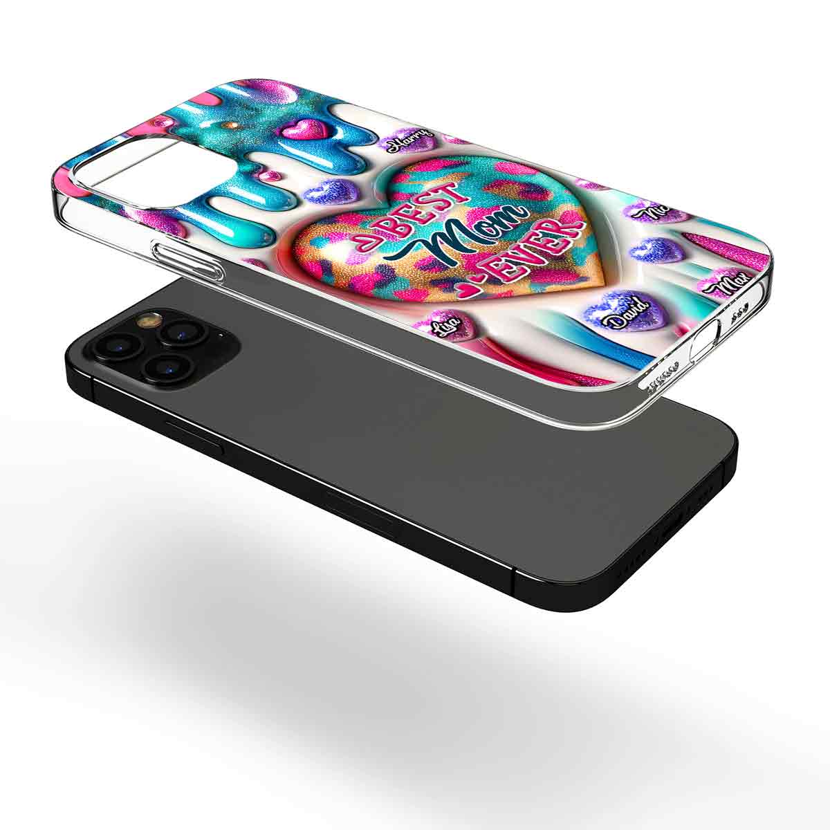 Best Mom Grandma Ever - Personalized Mother Clear Phone Case