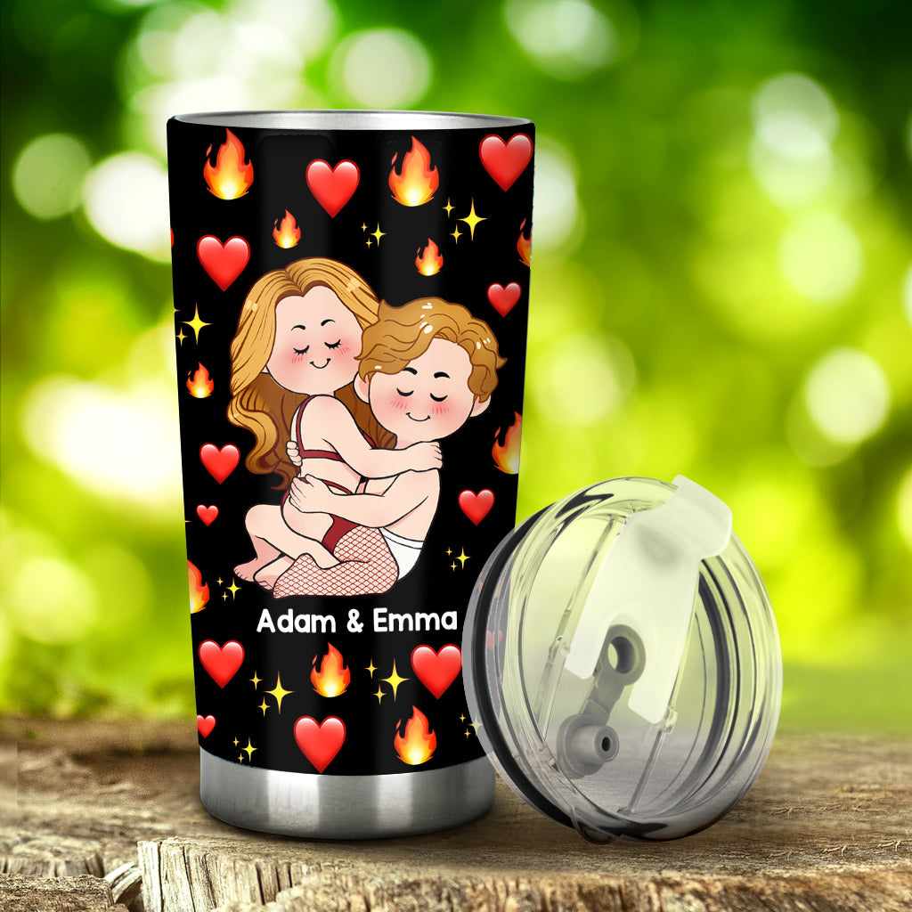 Thanks For Being So HOT - Personalized Couple Tumbler