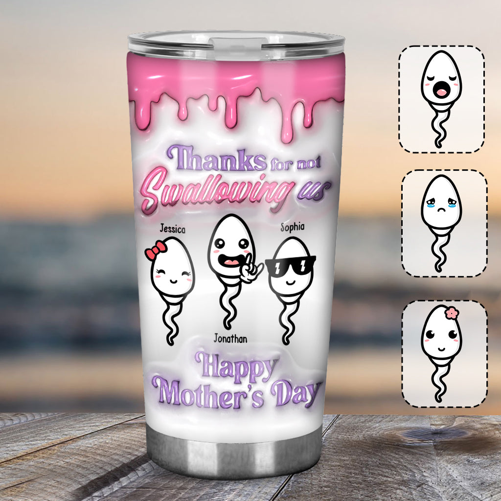 Thanks You Mom - Personalized Mother Tumbler