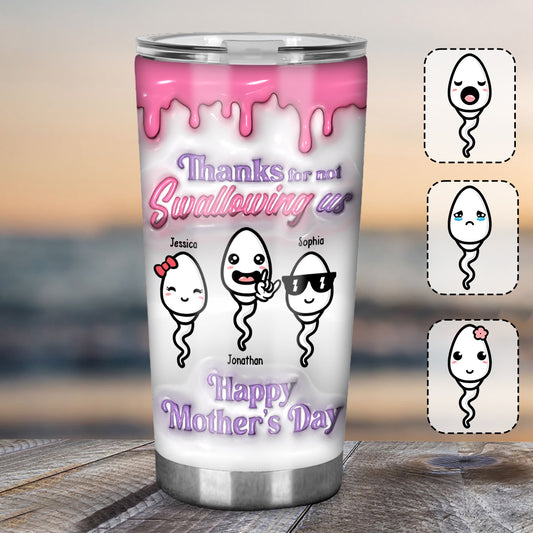 Thanks You Mom - Personalized Mother Tumbler