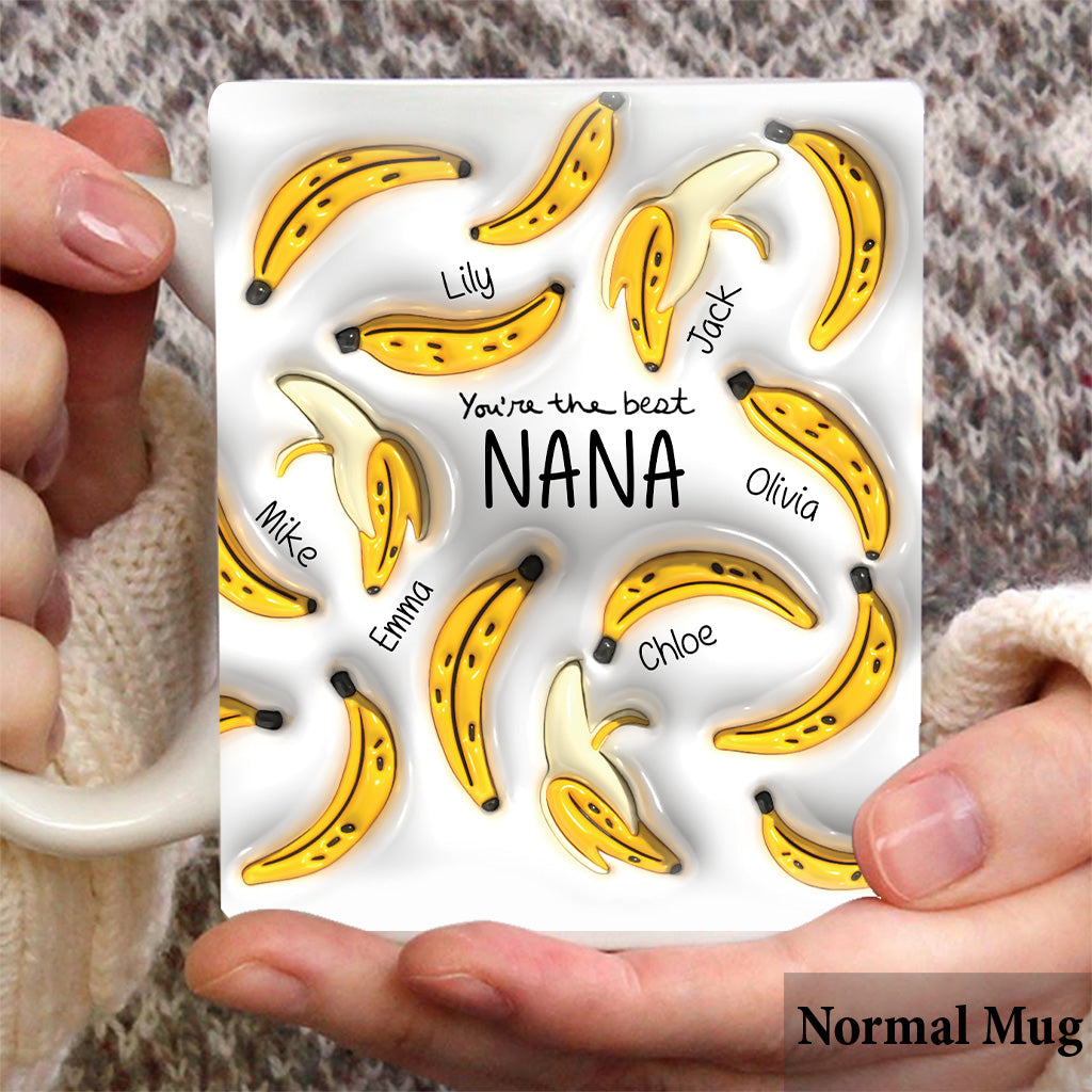 Tu es la meilleure mamie banane - Mug personnalisé pour grand-mère