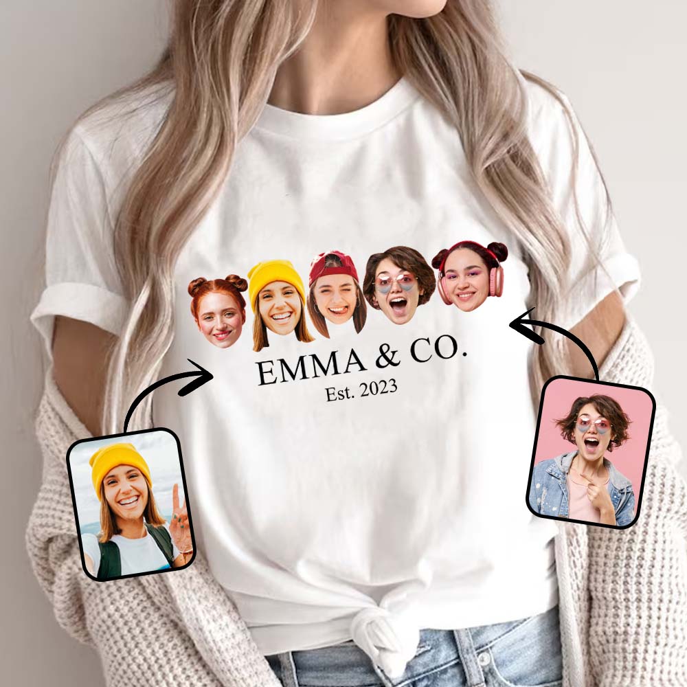 Besties & Co. Face Custom – Personalisiertes Bestie-T-Shirt und Hoodie