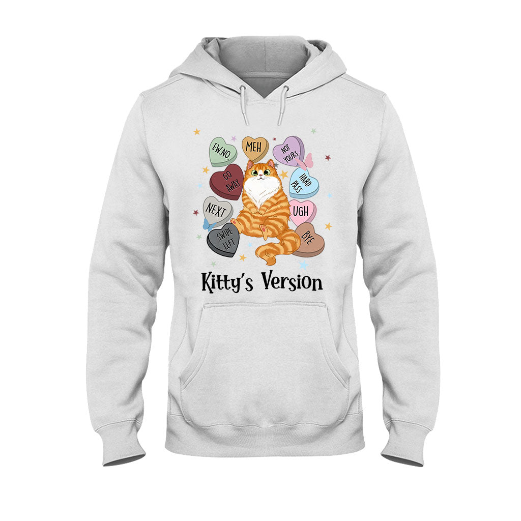 T-shirt et sweat à capuche personnalisés « Heart Candy Cat Kitty Version » - T-shirt et sweat à capuche pour chat