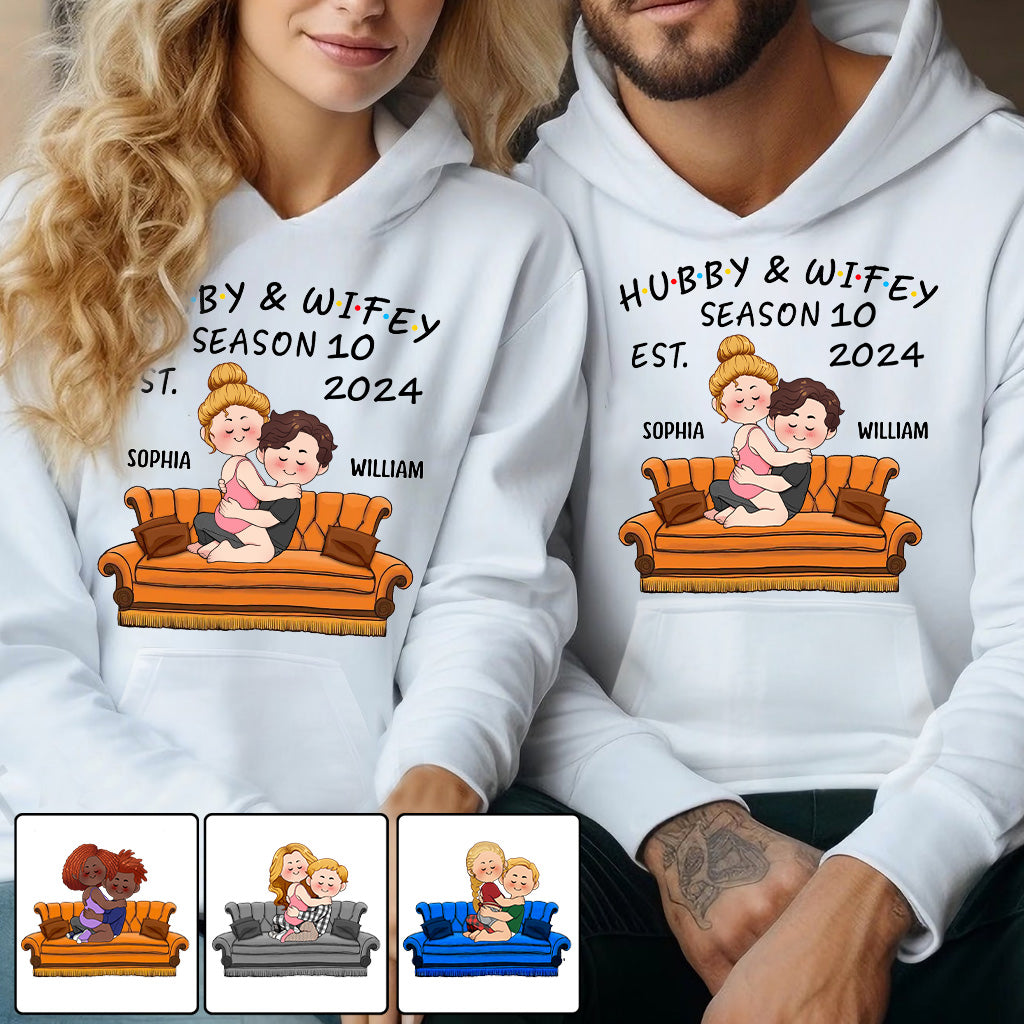 Hubby & Wifey - Personalized Husband And Wife T-shirt And Hoodie