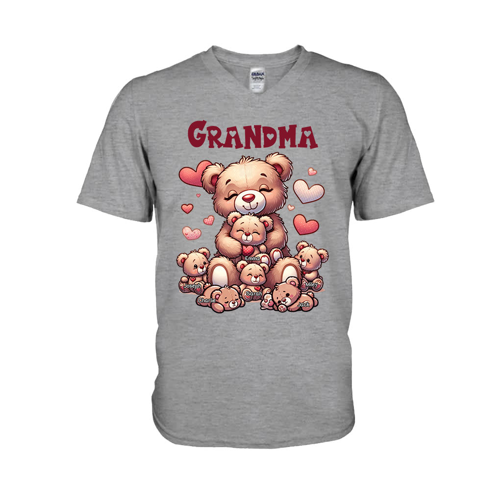 Grandma Bear - Personalized Grandma T-shirt And Hoodie