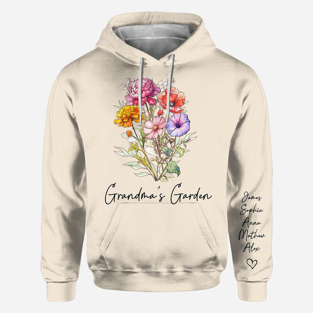 Grandma's Garden - Personalized Grandma All Over Shirt