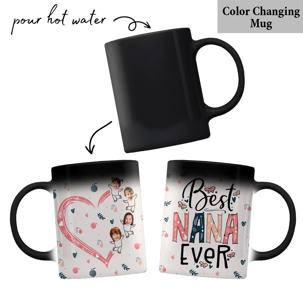 Best Nana Mom Ever Photo Custom - Personalized Grandma Mug