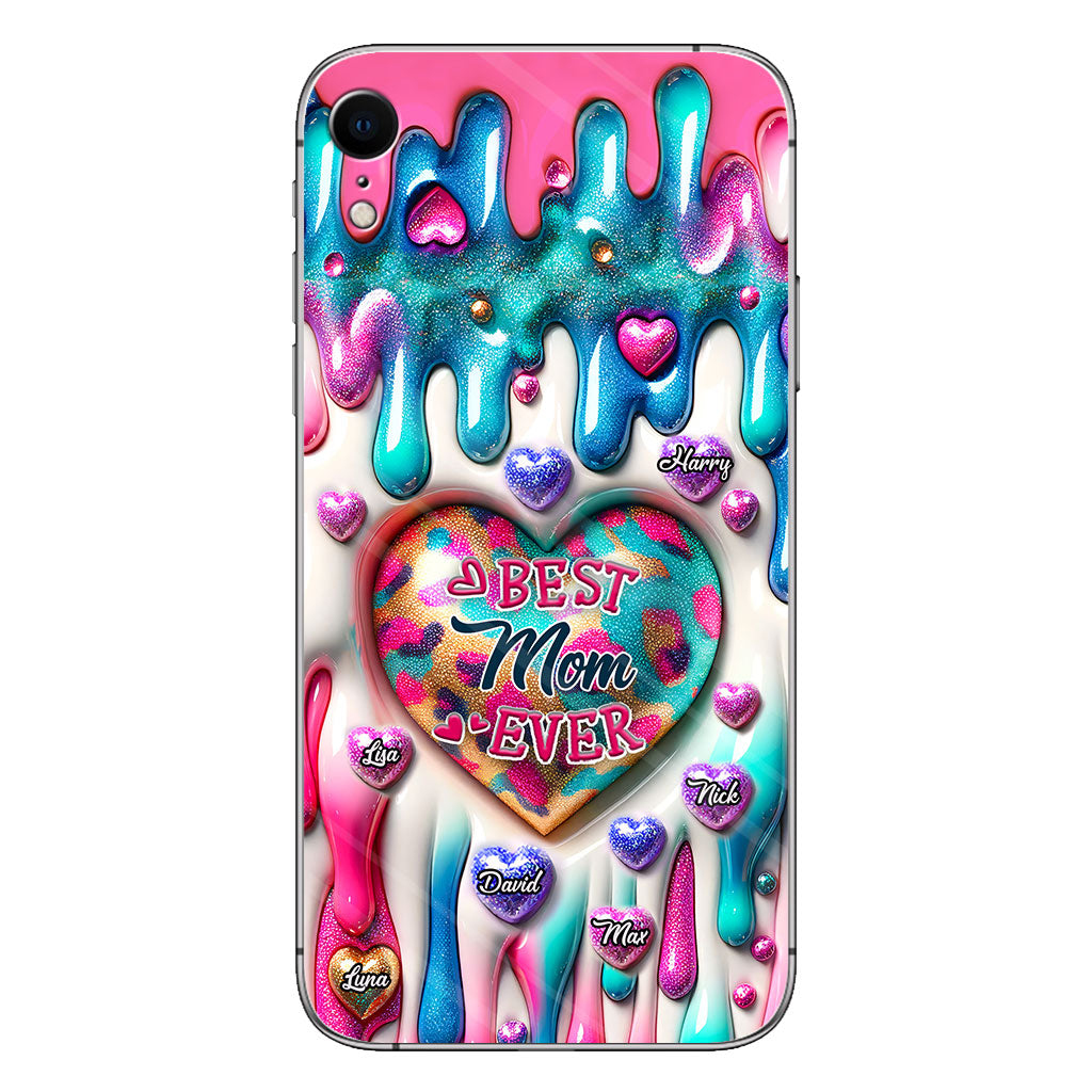Best Mom Grandma Ever - Personalized Mother Clear Phone Case