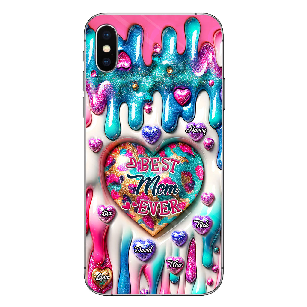 Best Mom Grandma Ever - Personalized Mother Clear Phone Case