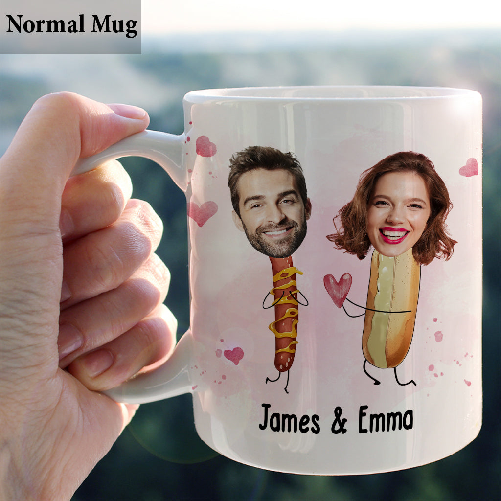 You're The Only Weiner For My Bun - Personalized Couple Mug