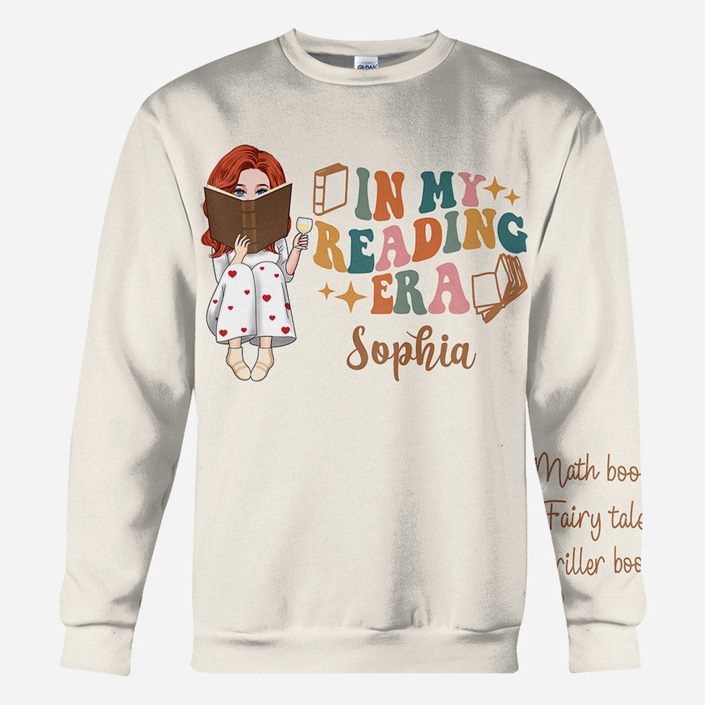 In My Reading Era - Personalized Book All Over Shirt