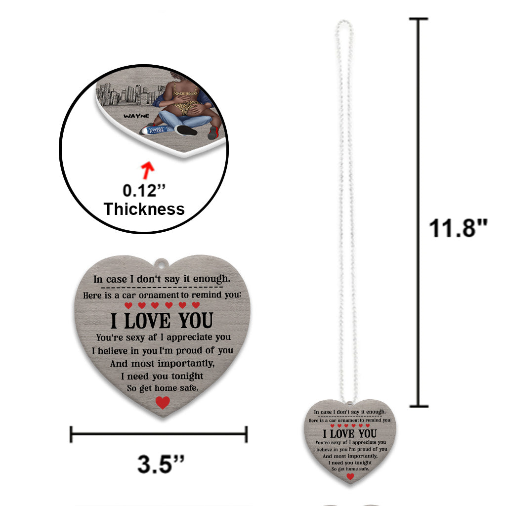 Ich brauche dich heute Abend – Personalisierter Autoanhänger im afroamerikanischen Stil