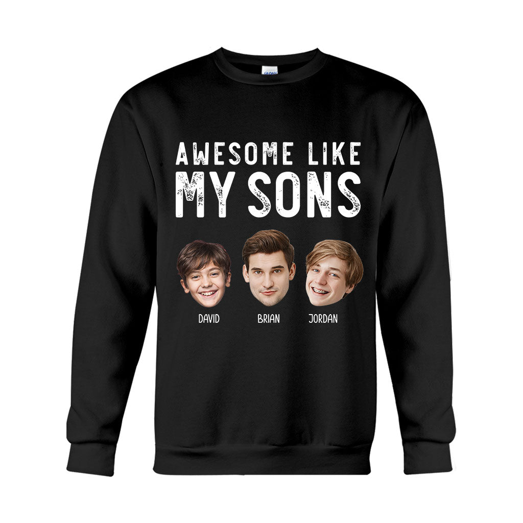 Awesome Like My Children - Personalized Father T-shirt And Hoodie