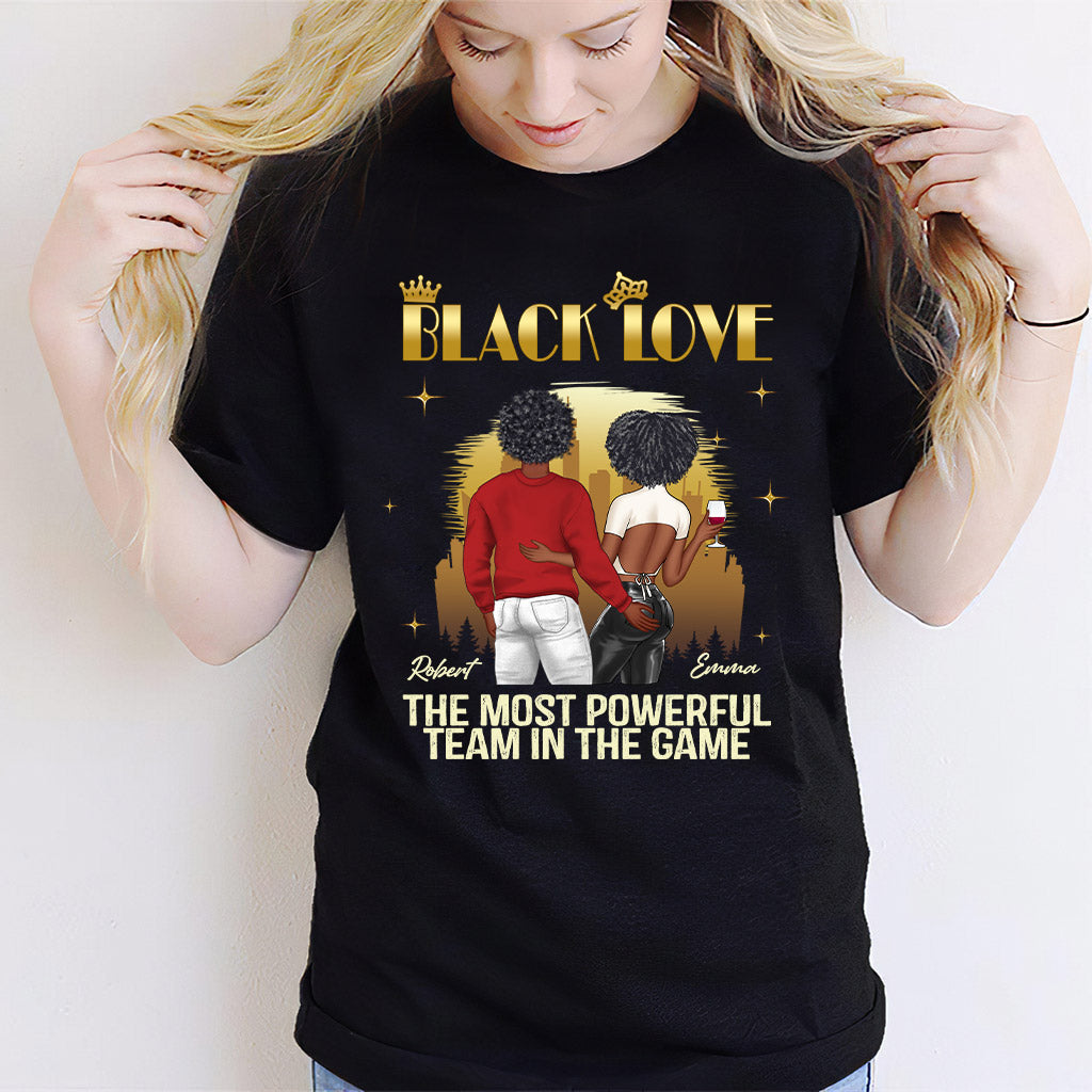 Black Love - Personalized Couple T-shirt And Hoodie