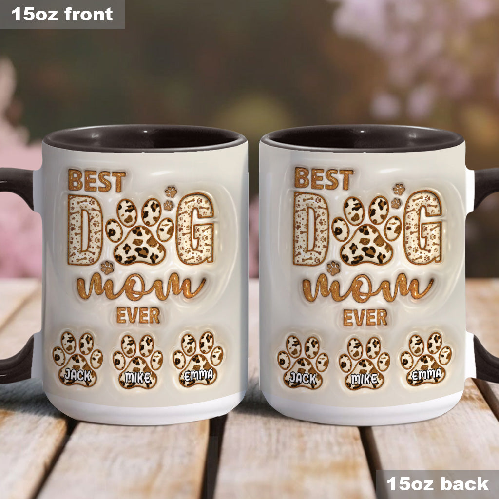 Die beste Hundemama aller Zeiten - Personalisierte Tasse mit Hundemotiv