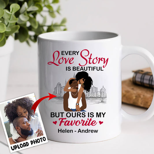 Notre histoire est ma préférée - Mug personnalisé afro-américain