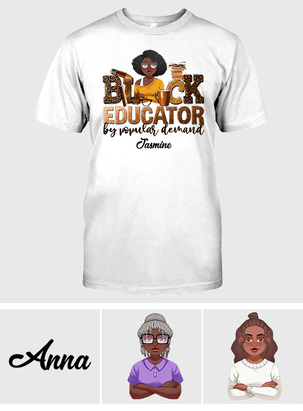 Éducateur noir - T-shirt et sweat à capuche afro-américains personnalisés