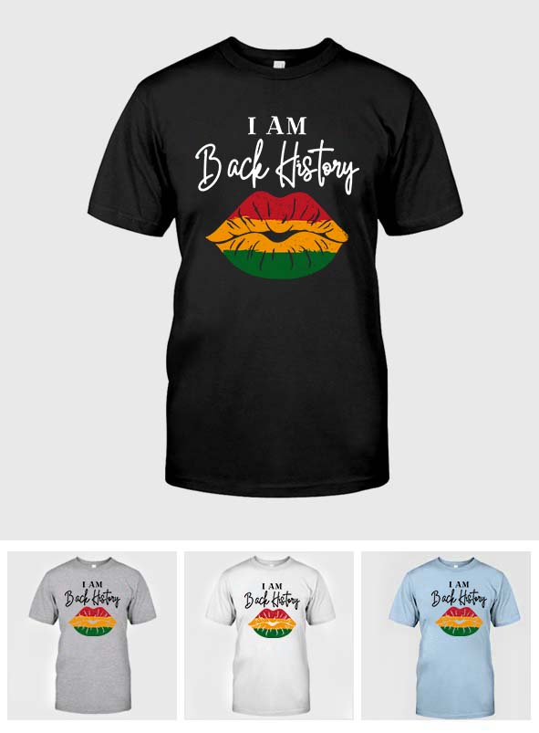 I Am Black History - Personalized African American T-shirt And Hoodie