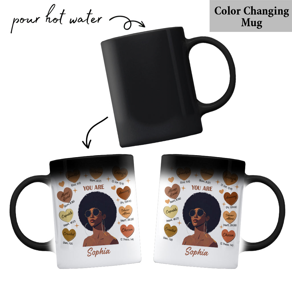 Gott sagte, du seist es – Personalisierte Tasse für Afroamerikaner