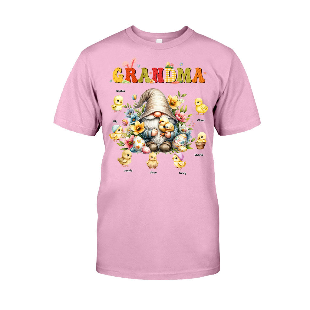 Cadeau pour grand-mère : Gnome de Pâques - T-shirt et sweat à capuche personnalisés pour grand-mère