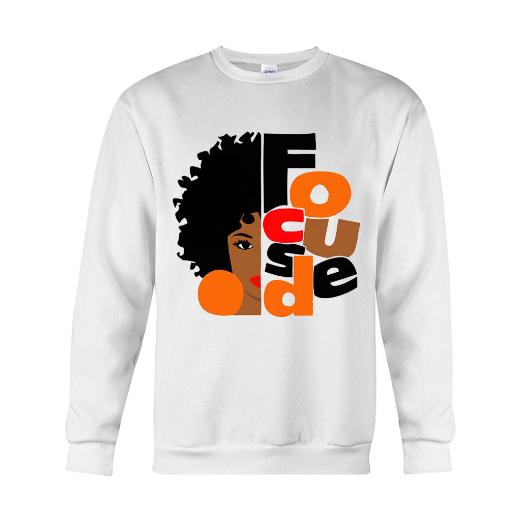 Focused – T-Shirt und Hoodie für Afroamerikaner