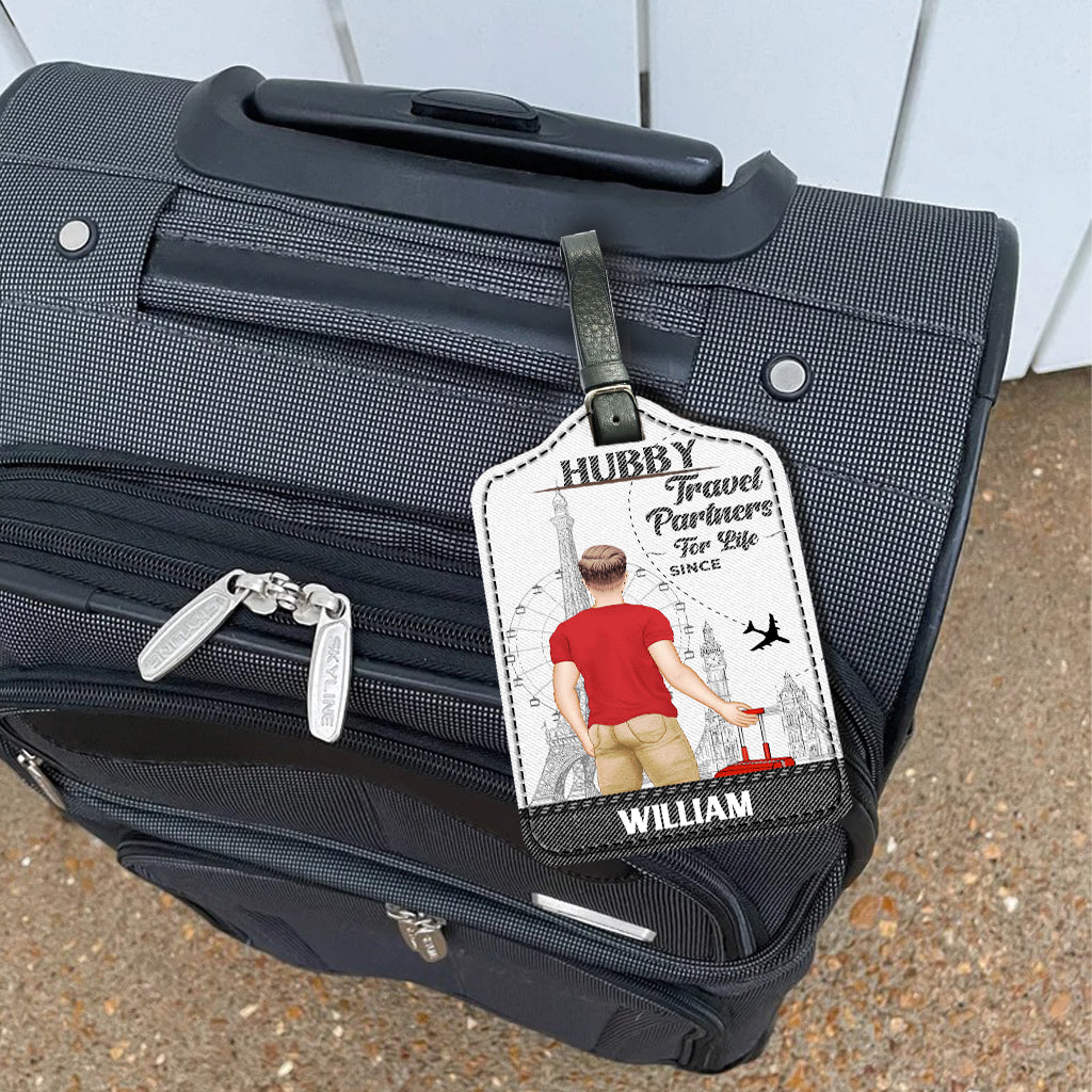 Travel Partners For Life - Personalized Travelling Leather Luggage Tag