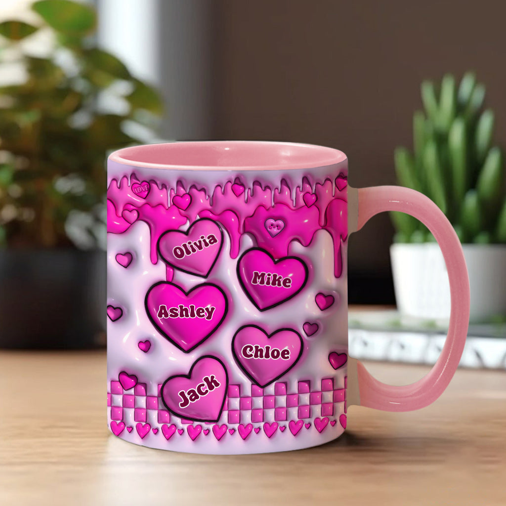 My Valentine Calls Me Mama - Personalized Mother Accent Mug