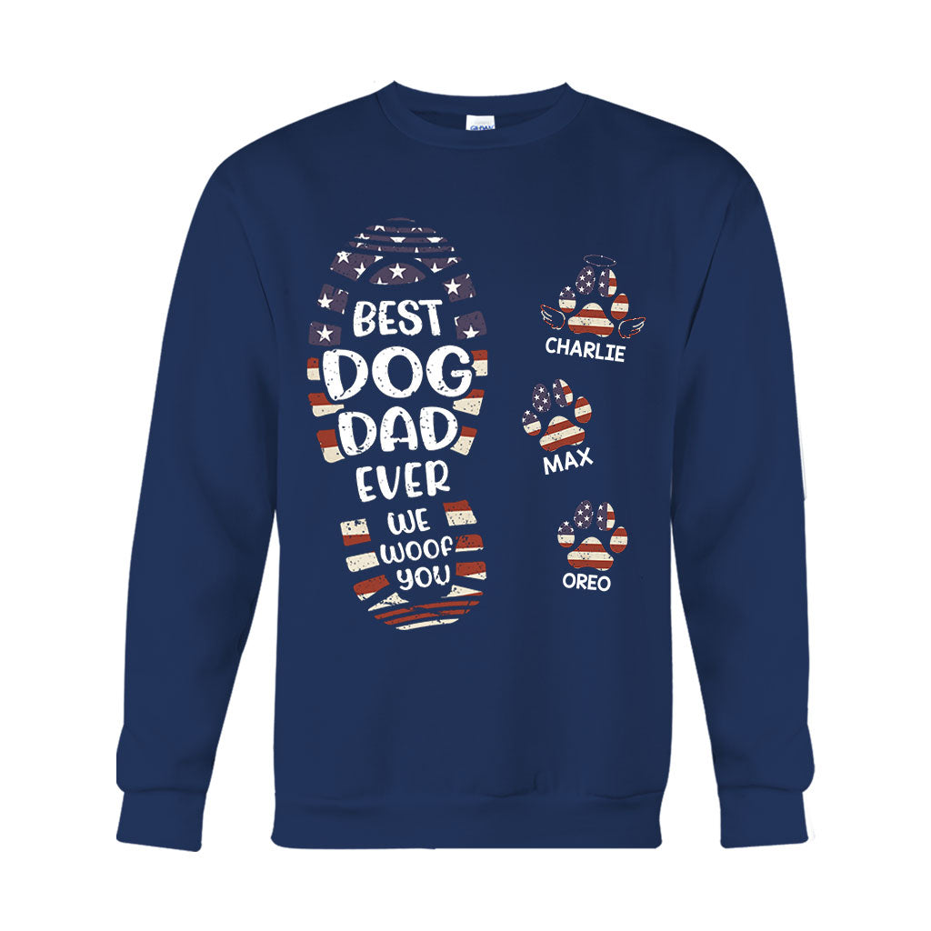 Happy Father's Day To The Best Dog/Cat Dad - Personalized Father T-shirt And Hoodie