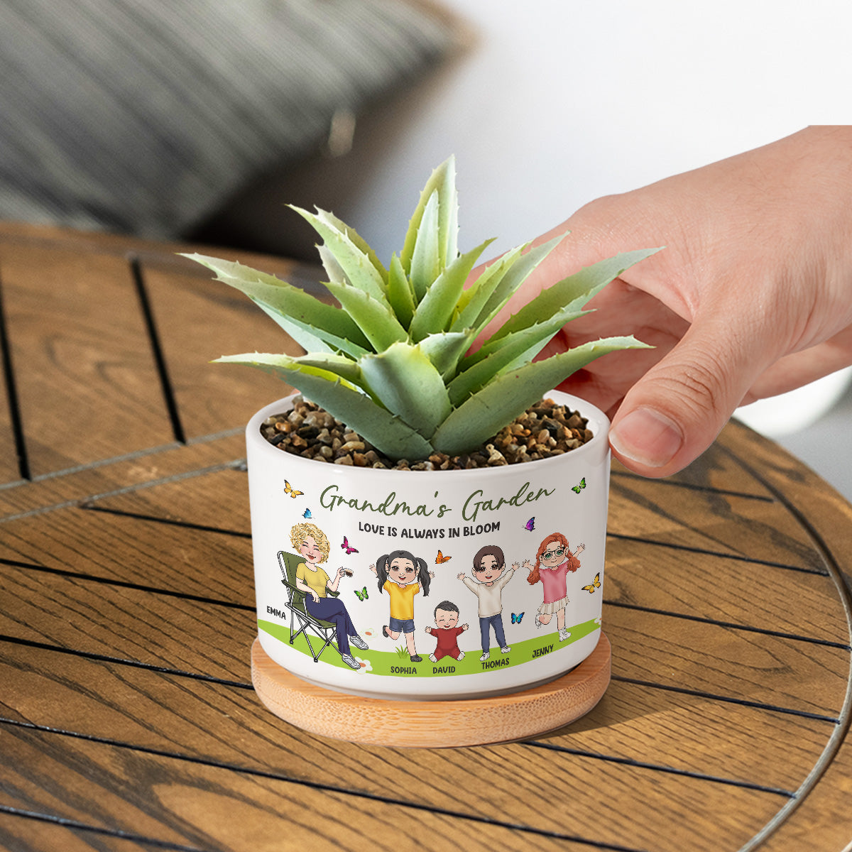 Grandma's Garden - Personalized Grandma Ceramic Plant Pot