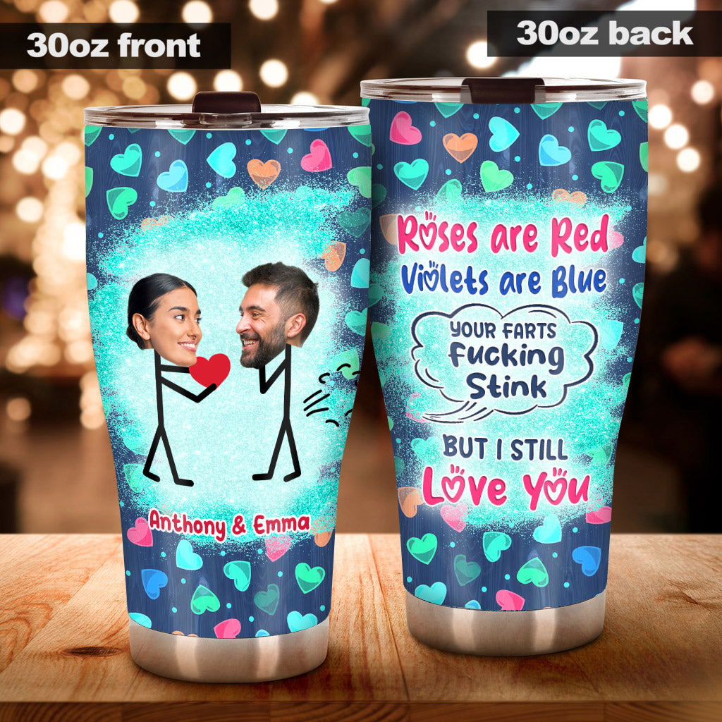 Funny Photo Inserted Couple - Personalized Couple Tumbler