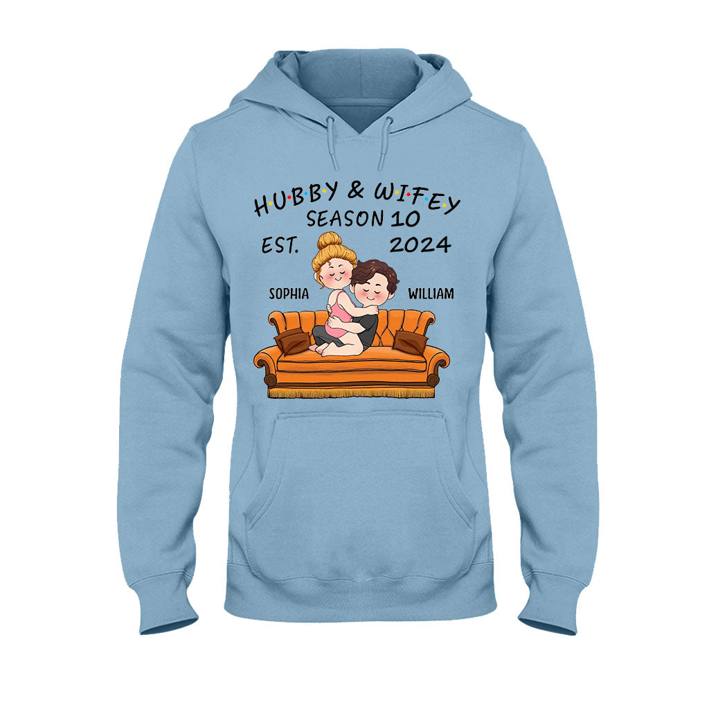 Hubby & Wifey - Personalized Husband And Wife T-shirt And Hoodie