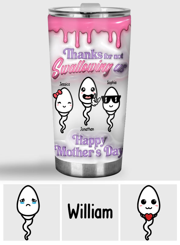 Thanks You Mom - Personalized Mother Tumbler