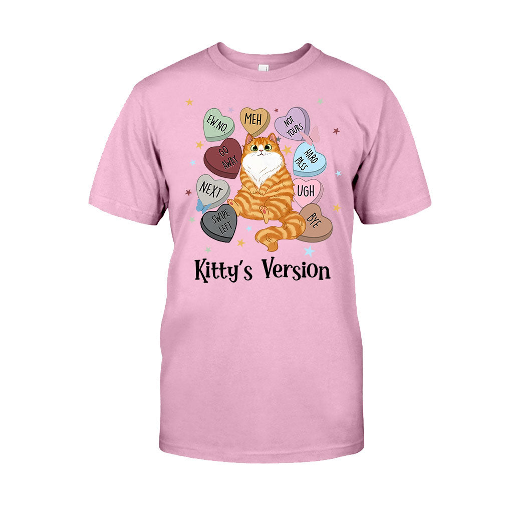 T-shirt et sweat à capuche personnalisés « Heart Candy Cat Kitty Version » - T-shirt et sweat à capuche pour chat