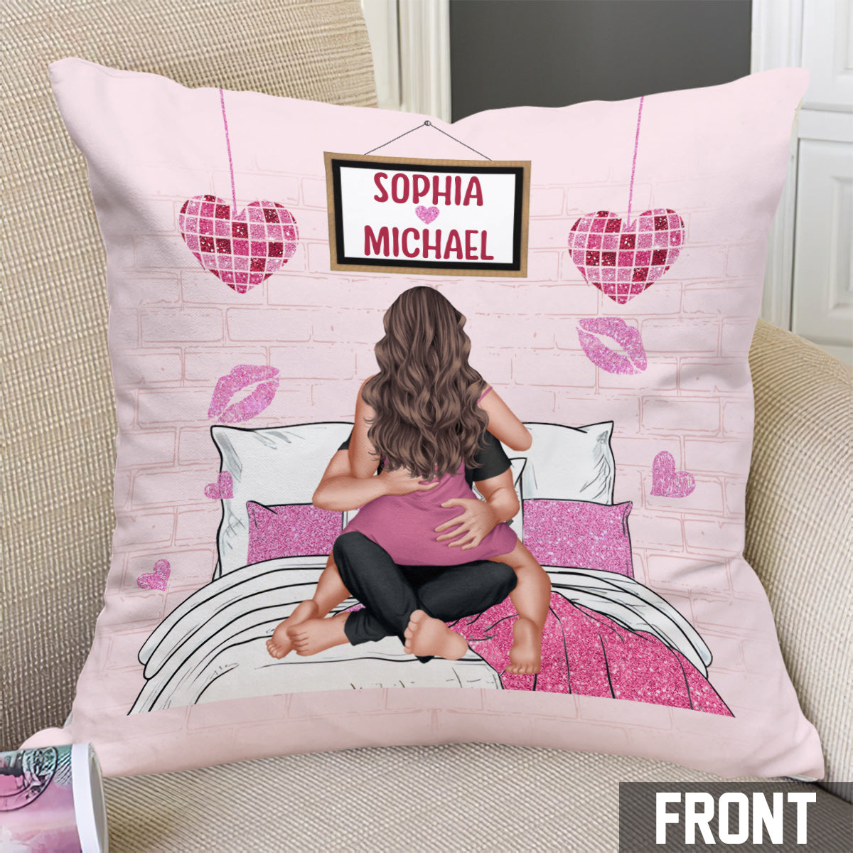 In My Lover Era - Personalized Couple Throw Pillow