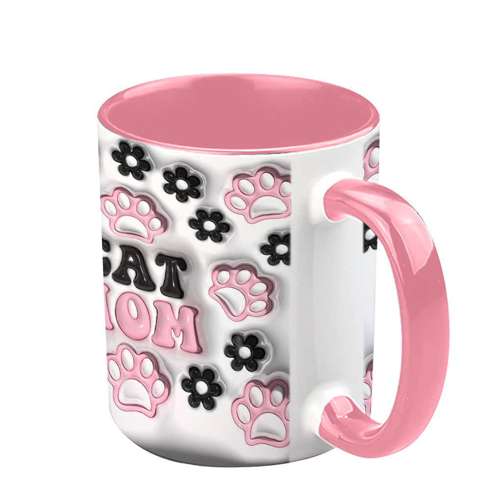 Dog Mom, Cat Mom, Dog Dad... - Personalized Dog Accent Mug