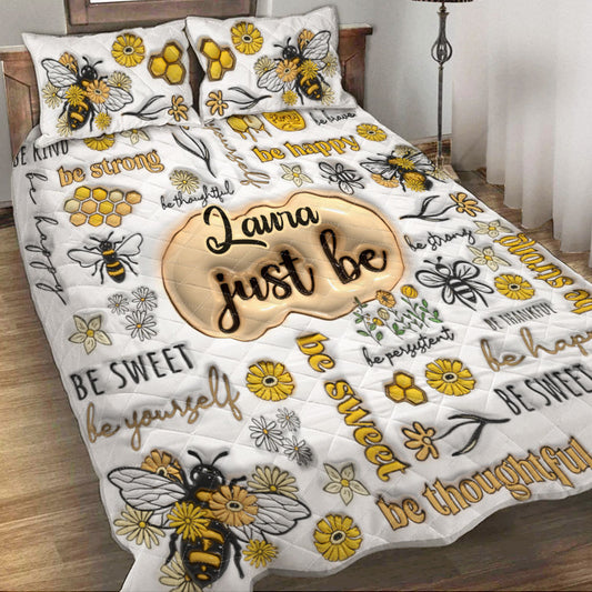 Just Bee Happy - Personalized Quilt Set