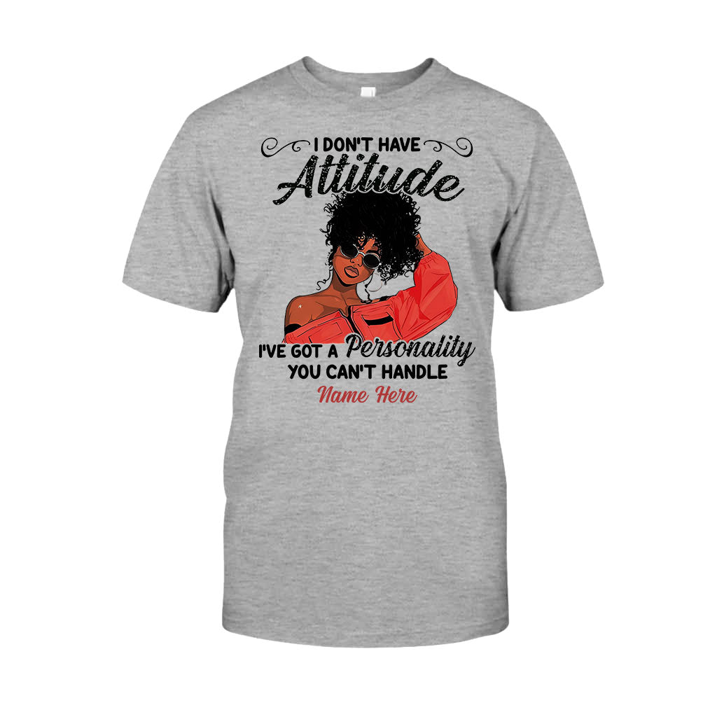 Ich habe keine Attitüde – Personalisiertes T-Shirt und Hoodie für Afroamerikaner