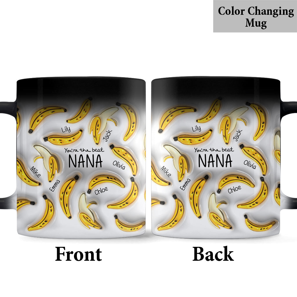 Tu es la meilleure mamie banane - Mug personnalisé pour grand-mère