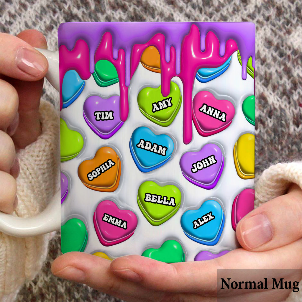 God Knew My Heart Needed Love - Personalized Grandma Mug