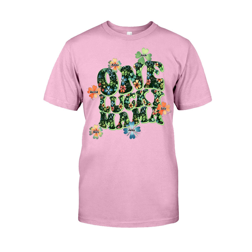 One Lucky Mama - Personalized Mother T-shirt And Hoodie