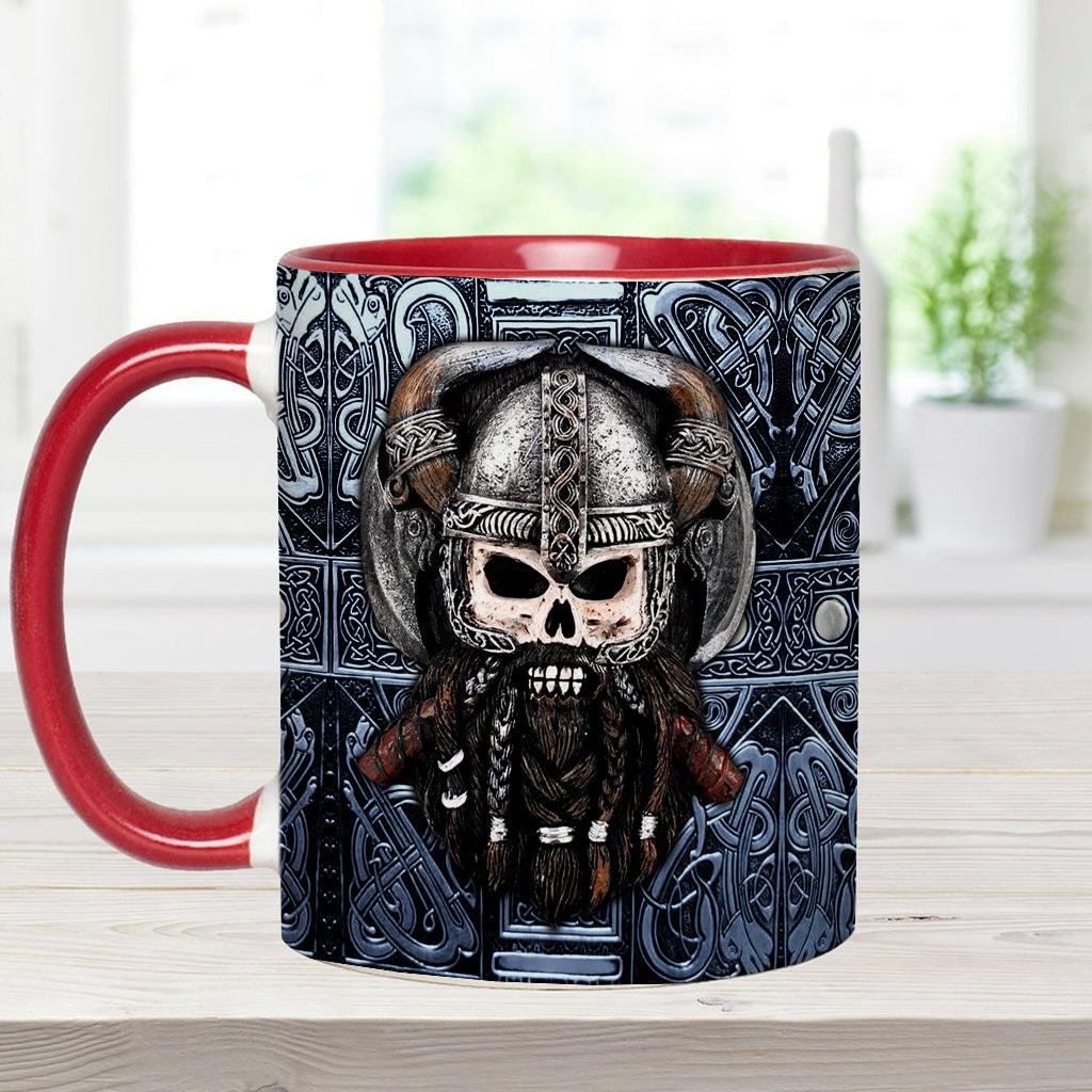 Stolzer Wikinger-Papa/Großvater – Personalisierte Tasse mit Wikinger-Akzent