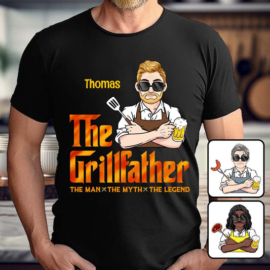Der Grillvater – Personalisiertes Grill-T-Shirt und Hoodie