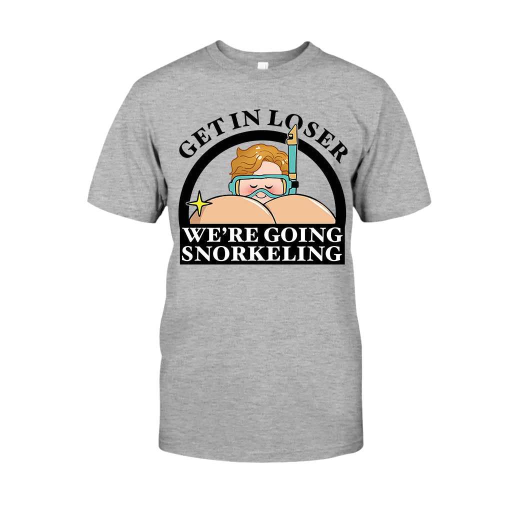 T-shirt et sweat à capuche humoristiques « Plongée sous-marine » personnalisés « Get In Loser Snorkeler » -
