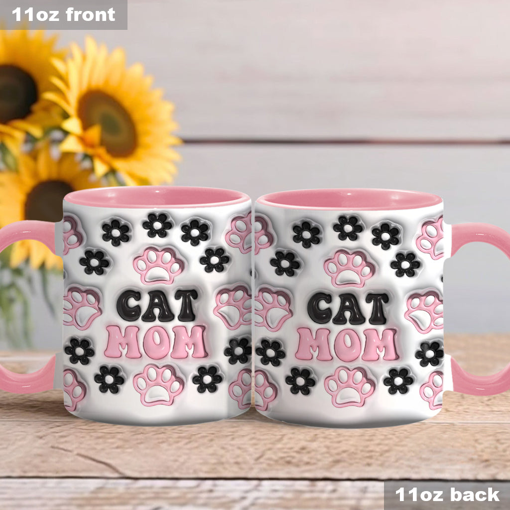 Dog Mom, Cat Mom, Dog Dad... - Personalized Dog Accent Mug